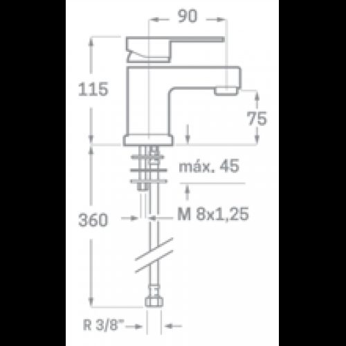 Robinet de lavabo Omnia SEVEN
