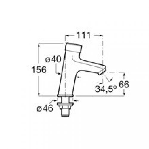 Robinet de rebord temporisé Eco S – Roca