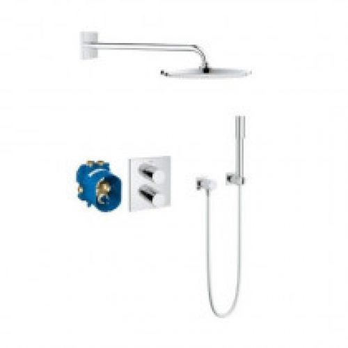 Robinet douche encastrable Grohe Grotherm 3000 Cosmopolitan – Façade carrée