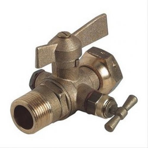 Robinet Droit M 1/2 »(15/21) ecrou F3/4 »(20/27) ACS avec purge