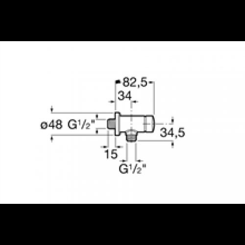 Robinet d’urinoir extérieur Avant Roca