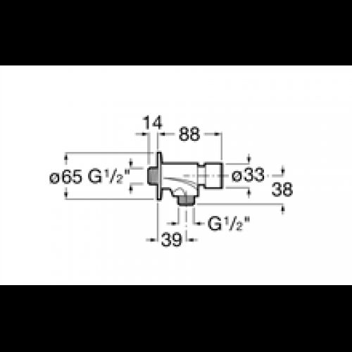 Robinet d’urinoir extérieur Instant Roca