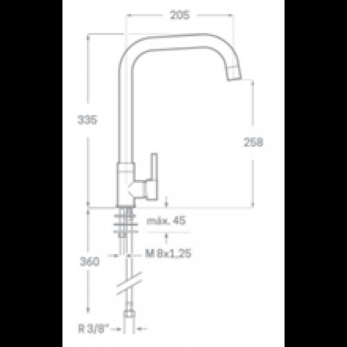 Robinet d’évier blanc Momo SEVEN