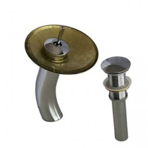 Robinet d&rsquo;évier cascade, style moderne et finition en chrome (un seul trou d&rsquo;installation)