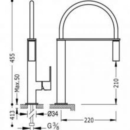 Robinet d’évier extracible Blanc mat TRES…