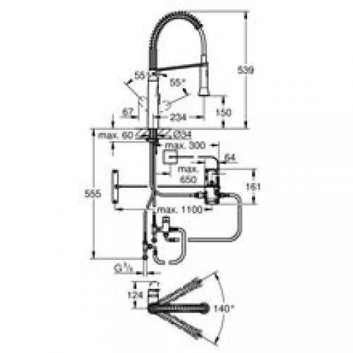 Robinet d’évier Grohe K7 Foot Control