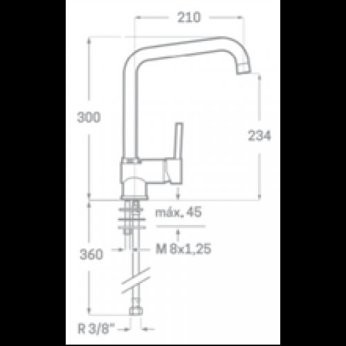 Robinet d’évier Korsa SEVEN