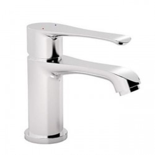 Robinet d&rsquo;évier à mitigeur intégré, finition chromée pour un style moderne (unique poignée)