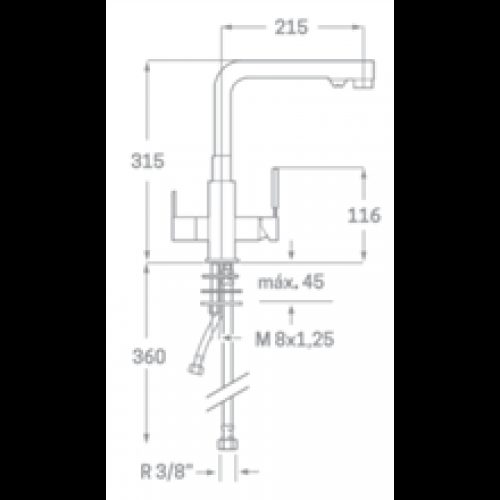Robinet d’évier Osmose SEVEN