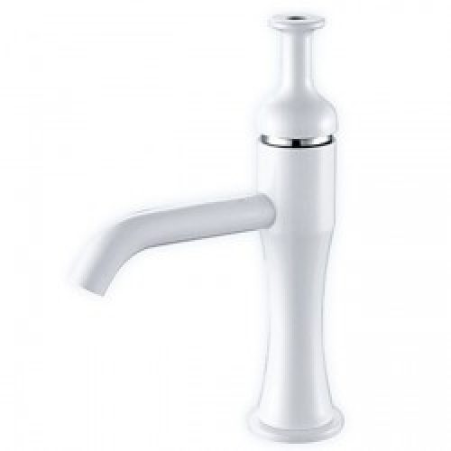 Robinet d&rsquo;évier peint en blanc, design unique et contemporain