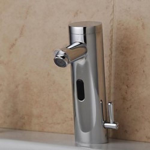 Robinet d&rsquo;évier style contemporain muni de capteur automatique de température (chaud et froid)