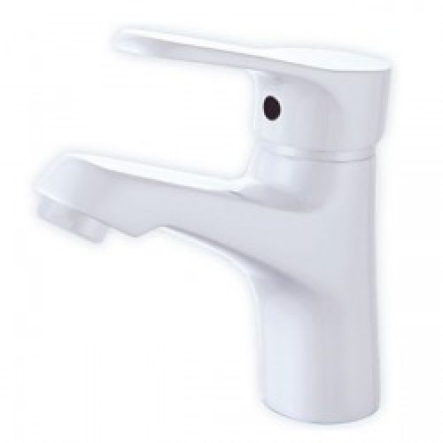 Robinet d&rsquo;évier style simple et classique avec finition de peinture blanche