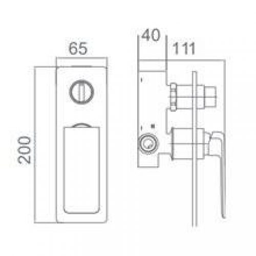 Robinet encastré 1 voie Imex