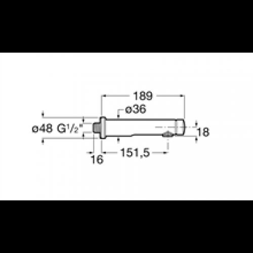 Robinet encastré 19 cm lavabo Avant Roca