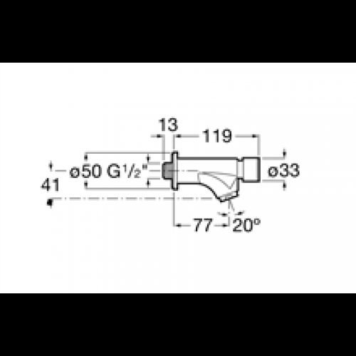 Robinet encastré avec bouton-poussoir lavabo…