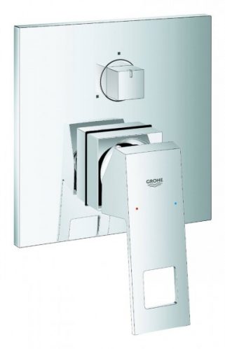 Robinet Encastrable Grohe Eurocube Monocommande Carré 3 Sorties Chromé