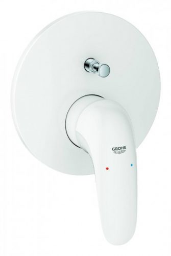 Robinet Encastrable Grohe Eurostyle Monocommande 2 sorties Blanc lune/Chromé