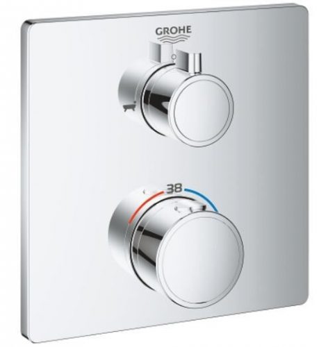 Robinet Encastrable Grohe Grohtherm Thermostatique avec inverseur 2 voies Chromé (24080000)