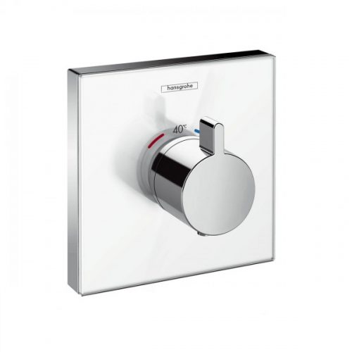 Robinet Encastrable Hansgrohe ShowerSelect Glass Set de finition pour thermostatique 15734400