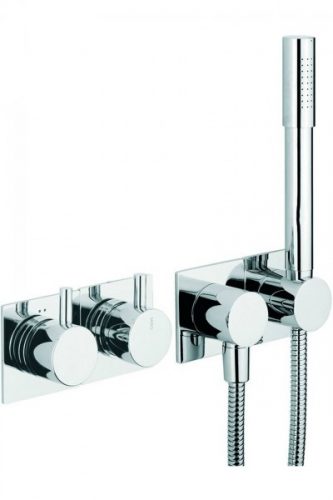 Robinet Encastrable Monocommande Geometry pour Baignoire Chromé Jado F1345AA