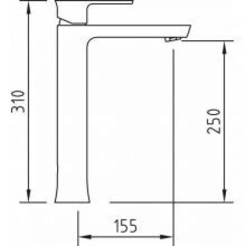 Robinet haut SELENE pour lavabo
