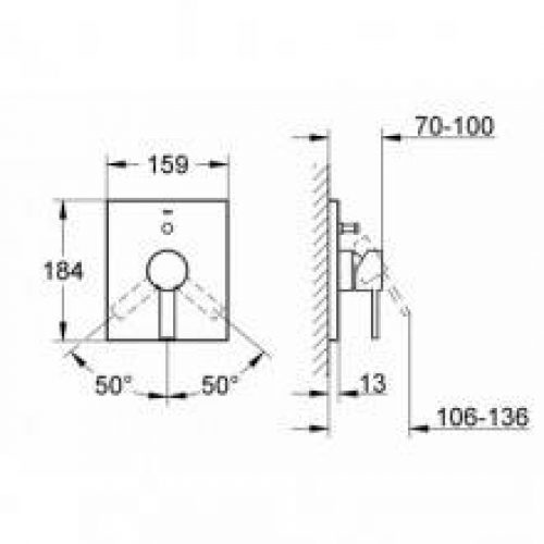 Robinet intégré de baignoire et douche Grohe…