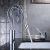 Robinet lavabo post moderne en laiton finition chrome