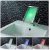 Robinet lavabo style contemporain et finition chromé avec LED