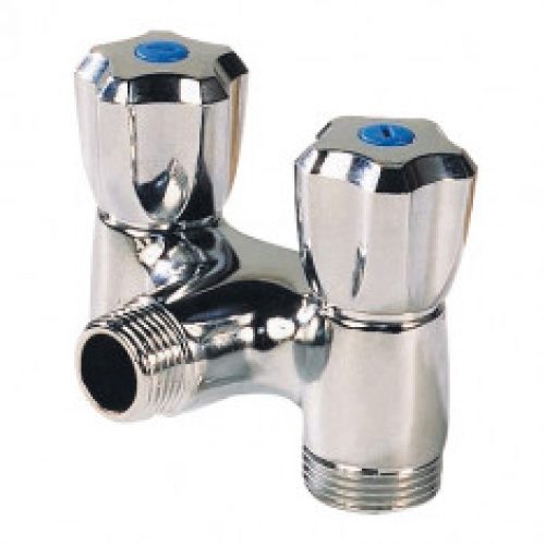Robinet Machine à laver Double H Mâle 1/2&Prime; – Mâle 3/4&Prime;