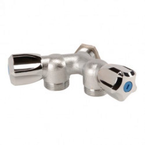 Robinet Machine à Laver Double Y DN 3/4&Prime; centre mâle 1/2&Prime;