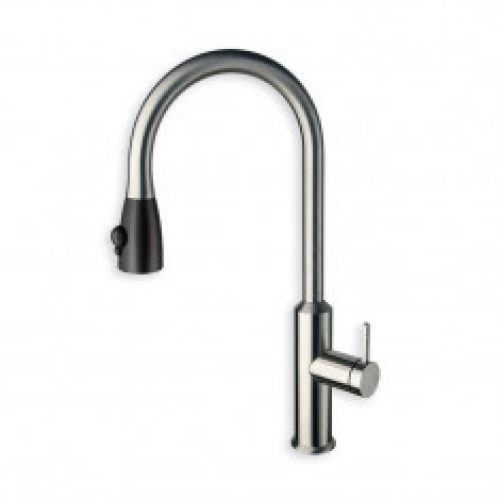 Robinet mitigeur cuisine avec douchette ALTO 100% inox – Cristina Ondyna KX53028