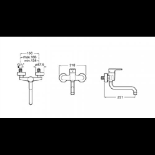 Robinet mitigeur de cuisine extérieur L20 Roca
