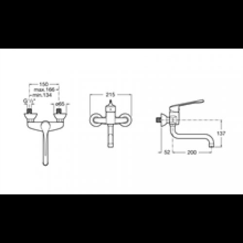 Robinet mitigeur de cuisine extérieur PRO…