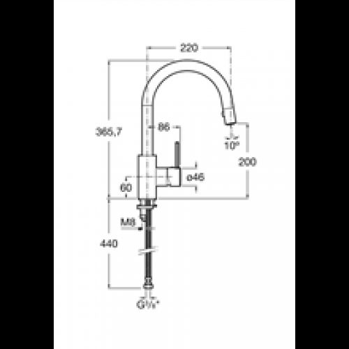 Robinet mitigeur de cuisine fonction douchette…