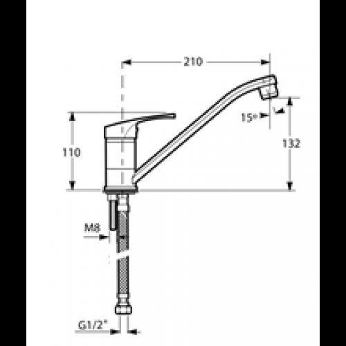 Robinet mitigeur de cuisine Zoom Roca