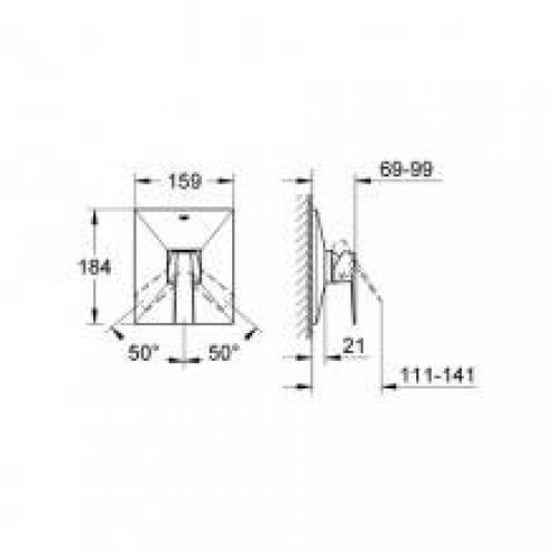 Robinet mitigeur de douche Grohe Allue brillinat