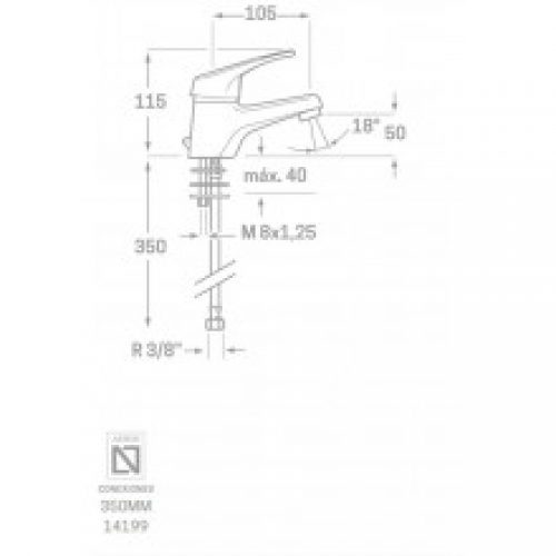 Robinet mitigeur de lavabo Basic SEVEN
