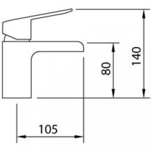 Robinet mitigeur de lavabo Start Xtreme cascade