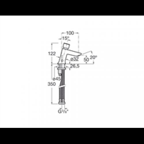 Robinet mitigeur lavabo bouton-poussoir Instant…
