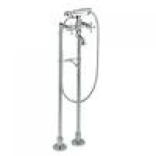 Robinet mélangeur rétro sur pieds CISAL ARCANA pour baignoire ancienne