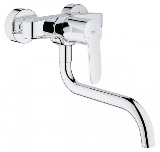 Robinet Mural Cuisine Grohe Eurostyle Cosmopolitan Chromé