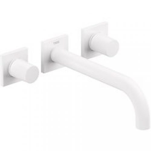 Robinet mural lavabo blanc 3 parties PROJECT TRES