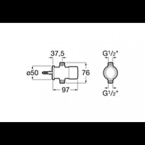 Robinet pour urinoir Sprint Roca