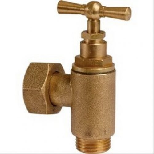 Robinet équerre avant compteur, tête à potence MF3/4