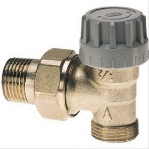 Robinet équerre thermostatique mâle M22 – 3/8 » coté radiateur, Senso