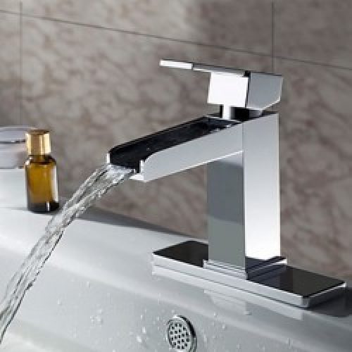 Robinet salle de bain d&rsquo;évier Cascade design chrome