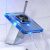 Robinet salle de bain LED (3 couleurs) avec bec fait de verre, design contemporain et finition en chrome