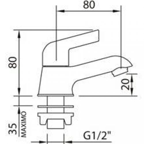 Robinet simple de lavabo Start Elegance