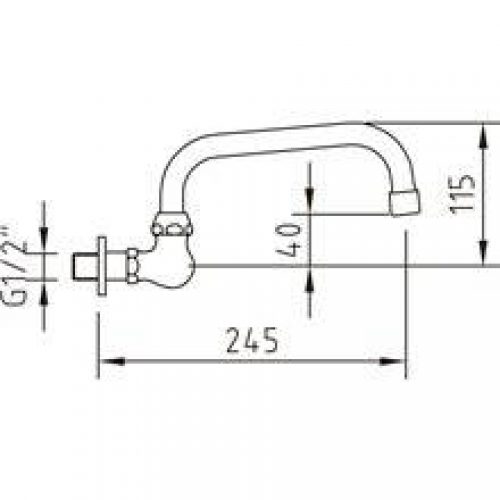 Robinet simple mural Panam Xtreme