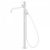 Robinet sur pied pour douche Blanc Mat STUDY COLORS – TRES 26247001BM